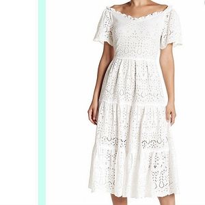 Few Moda Eyelet Midi dress